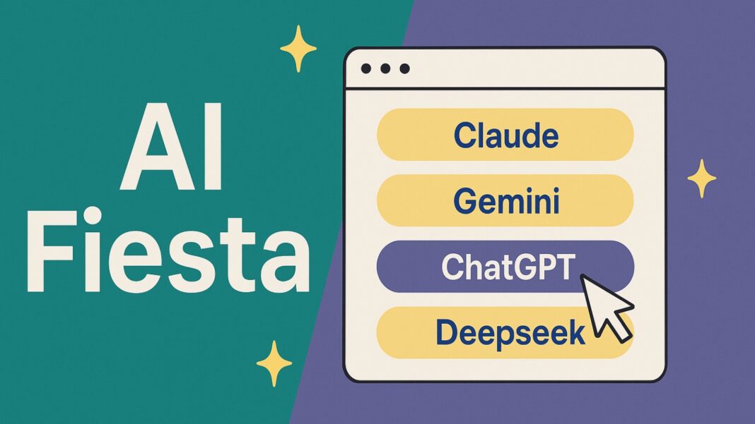 AI Fiesta Feature AI Fiesta interface showing model selection options