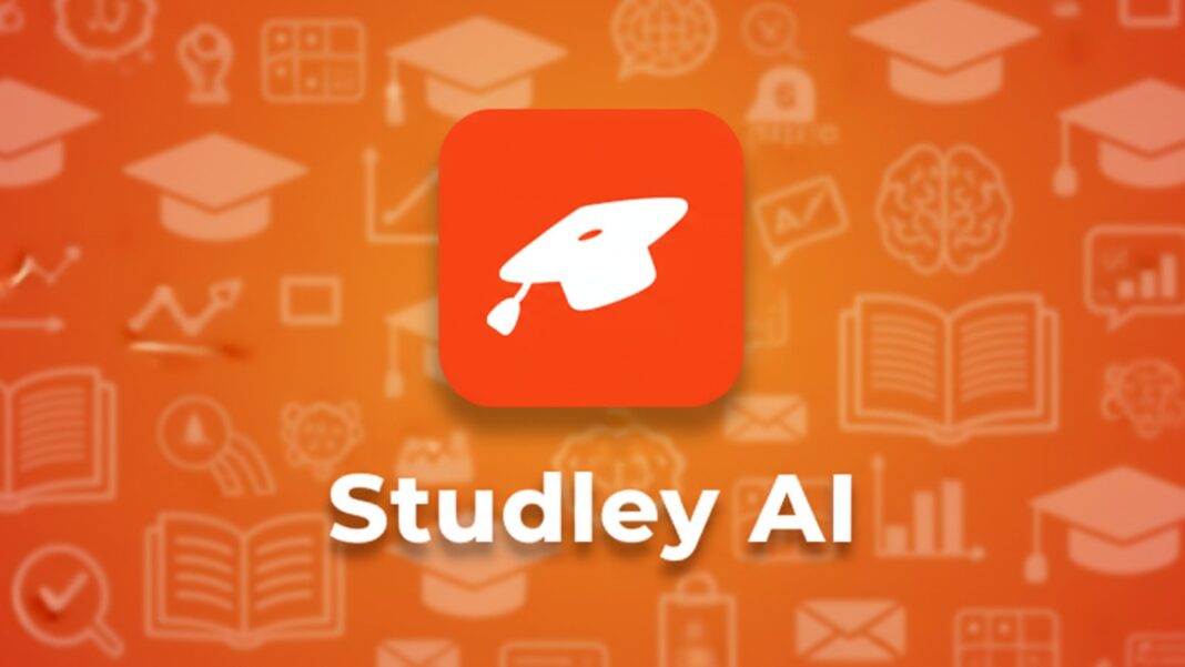 Bright Studley AI logo with academic-themed background