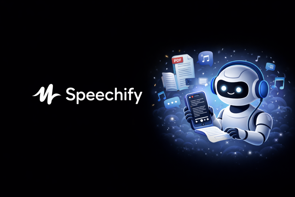 Speechify AI converting text documents into spoken audio