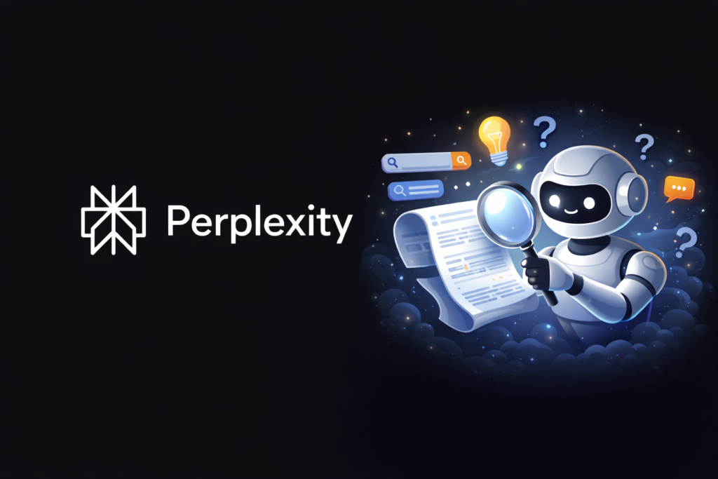 Perplexity AI research assistant analyzing information with search tools